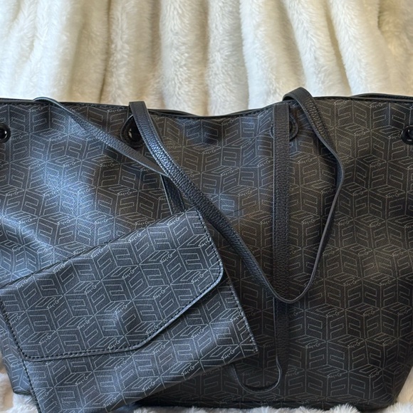 Foley + Corinna Handbags - Foley + Corinna Charcoal Tote with Pouch